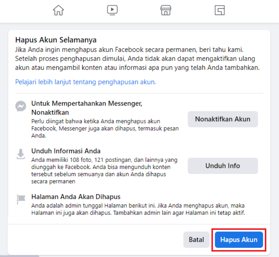 Cara Menghapus Akun Facebook (FB) Secara Permanen Dan Sementara - Blog ...